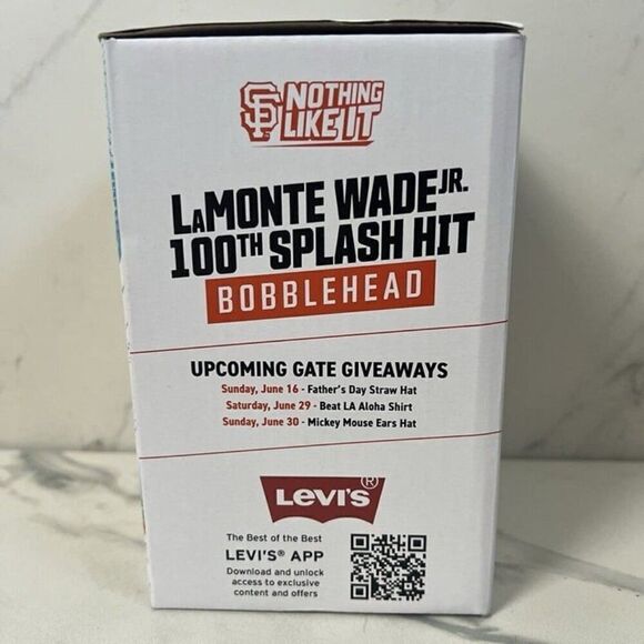 San Franisco Giants 2024 LaMonte Wade Jr. 100th Splash Hit Bobblehead  SGA 06/02 - Picture 6 of 10